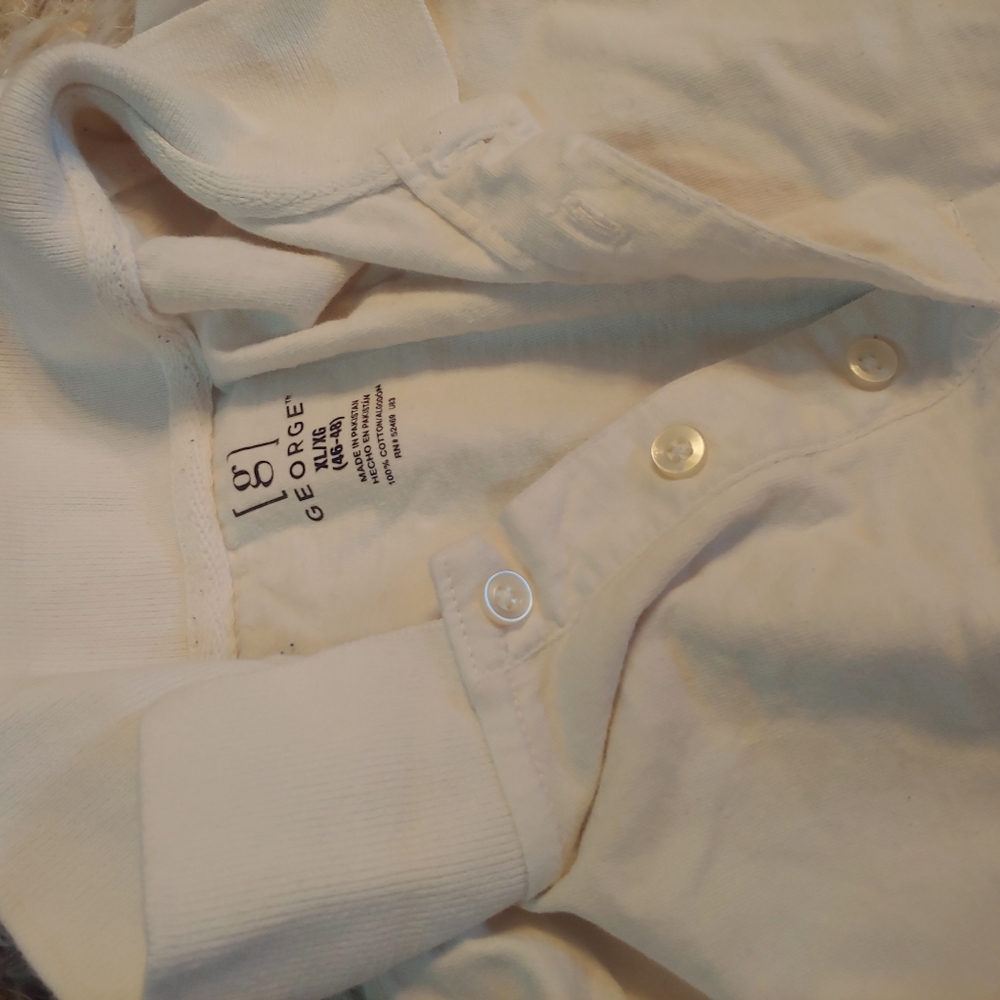 George | White Collar Basic Button Polo Shirt Men… - image 7